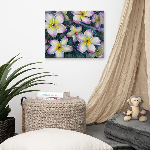 Dawn of Plumeria Canvas