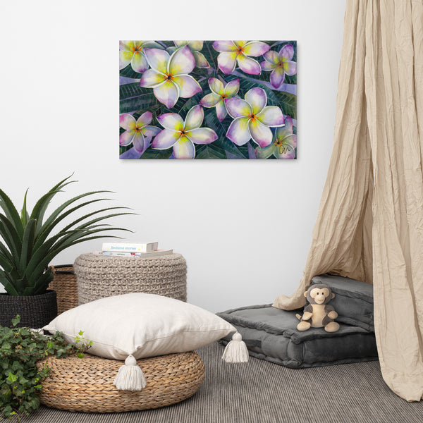 Dawn of Plumeria Canvas